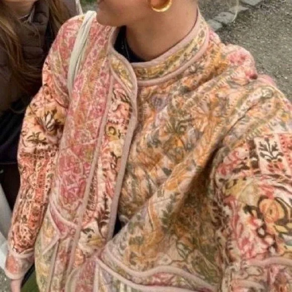 Free People Multicolor Quilted Jacket - Picture 3 of 12